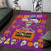 Dia De Muertos Mexico Area Rug La Calavera Catrina - Wonder Print Shop