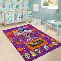 Dia De Muertos Mexico Area Rug La Calavera Catrina - Wonder Print Shop