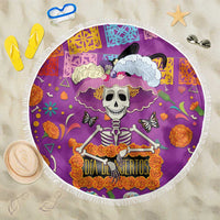 Dia De Muertos Mexico Beach Blanket La Calavera Catrina - Wonder Print Shop