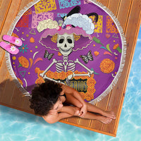 Dia De Muertos Mexico Beach Blanket La Calavera Catrina - Wonder Print Shop