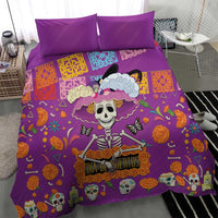 Dia De Muertos Mexico Bedding Set La Calavera Catrina - Wonder Print Shop