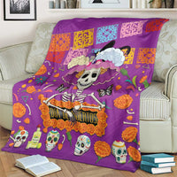 Dia De Muertos Mexico Blanket La Calavera Catrina - Wonder Print Shop