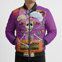 Dia De Muertos Mexico Bomber Puffer Jacket La Calavera Catrina - Wonder Print Shop