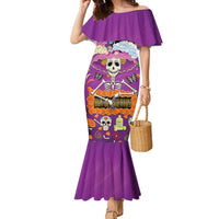 Dia De Muertos Mexico Family Matching Mermaid Dress and Hawaiian Shirt La Calavera Catrina - Wonder Print Shop
