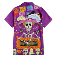 Dia De Muertos Mexico Family Matching Off The Shoulder Long Sleeve Dress and Hawaiian Shirt La Calavera Catrina - Wonder Print Shop