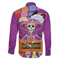 Dia De Muertos Mexico Family Matching Off Shoulder Maxi Dress and Hawaiian Shirt La Calavera Catrina - Wonder Print Shop