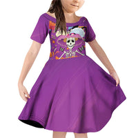 Dia De Muertos Mexico Family Matching Off Shoulder Short Dress and Hawaiian Shirt La Calavera Catrina - Wonder Print Shop