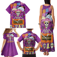 Dia De Muertos Mexico Family Matching Tank Maxi Dress and Hawaiian Shirt La Calavera Catrina - Wonder Print Shop