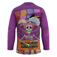 Dia De Muertos Mexico Hockey Jersey La Calavera Catrina - Wonder Print Shop
