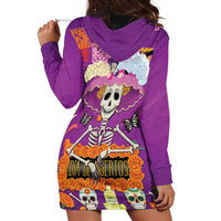 Dia De Muertos Mexico Hoodie Dress La Calavera Catrina - Wonder Print Shop