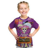 Dia De Muertos Mexico Kid T Shirt La Calavera Catrina - Wonder Print Shop