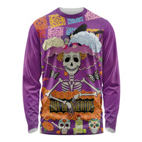 Dia De Muertos Mexico Long Sleeve Shirt La Calavera Catrina - Wonder Print Shop