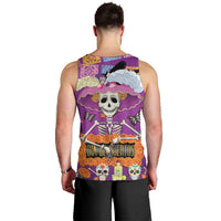 Dia De Muertos Mexico Men Tank Top La Calavera Catrina - Wonder Print Shop