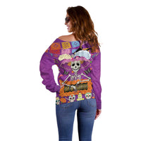 Dia De Muertos Mexico Off Shoulder Sweater La Calavera Catrina - Wonder Print Shop