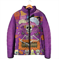 Dia De Muertos Mexico Padded Jacket La Calavera Catrina - Wonder Print Shop