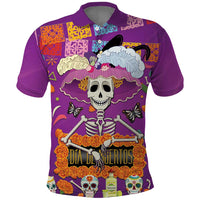 Dia De Muertos Mexico Polo Shirt La Calavera Catrina - Wonder Print Shop