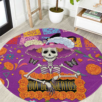 Dia De Muertos Mexico Round Carpet La Calavera Catrina - Wonder Print Shop