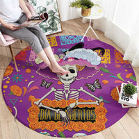 Dia De Muertos Mexico Round Carpet La Calavera Catrina - Wonder Print Shop