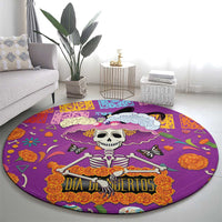Dia De Muertos Mexico Round Carpet La Calavera Catrina - Wonder Print Shop