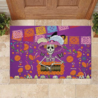 Dia De Muertos Mexico Rubber Doormat La Calavera Catrina - Wonder Print Shop