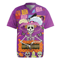 Dia De Muertos Mexico Rugby Jersey La Calavera Catrina - Wonder Print Shop