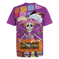 Dia De Muertos Mexico Rugby Jersey La Calavera Catrina - Wonder Print Shop