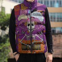 Dia De Muertos Mexico Sleeveless Puffer Jacket La Calavera Catrina - Wonder Print Shop