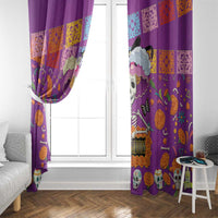 Dia De Muertos Mexico Window Curtain La Calavera Catrina - Wonder Print Shop