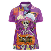 Dia De Muertos Mexico Women Polo Shirt La Calavera Catrina - Wonder Print Shop