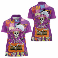 Dia De Muertos Mexico Women Polo Shirt La Calavera Catrina - Wonder Print Shop