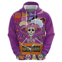 Dia De Muertos Mexico Zip Hoodie La Calavera Catrina - Wonder Print Shop