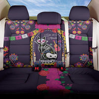 Mexico Day Of The Dead Back Car Seat Cover Cat Skeleton Dia De Los Meowtos - Wonder Print Shop