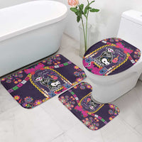 Mexico Day Of The Dead Bathroom Set Cat Skeleton Dia De Los Meowtos - Wonder Print Shop