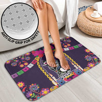 Mexico Day Of The Dead Bathroom Set Cat Skeleton Dia De Los Meowtos - Wonder Print Shop