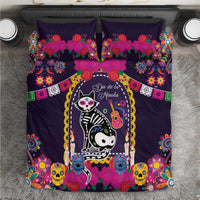Mexico Day Of The Dead Bedding Set Cat Skeleton Dia De Los Meowtos - Wonder Print Shop