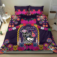 Mexico Day Of The Dead Bedding Set Cat Skeleton Dia De Los Meowtos - Wonder Print Shop