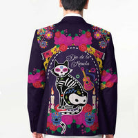Mexico Day Of The Dead Blazer Cat Skeleton Dia De Los Meowtos - Wonder Print Shop