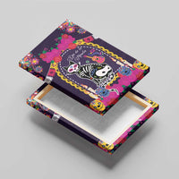 Mexico Day Of The Dead Canvas Wall Art Cat Skeleton Dia De Los Meowtos - Wonder Print Shop