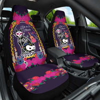 Mexico Day Of The Dead Car Seat Cover Cat Skeleton Dia De Los Meowtos - Wonder Print Shop