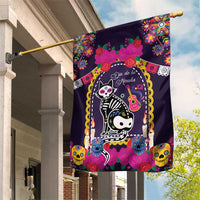 Mexico Day Of The Dead Garden Flag Cat Skeleton Dia De Los Meowtos - Wonder Print Shop