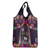 Mexico Day Of The Dead Grocery Bag Cat Skeleton Dia De Los Meowtos - Wonder Print Shop