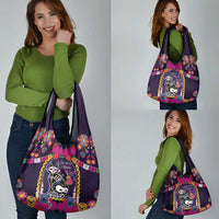 Mexico Day Of The Dead Grocery Bag Cat Skeleton Dia De Los Meowtos - Wonder Print Shop