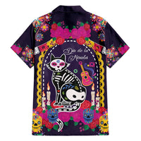 Mexico Day Of The Dead Hawaiian Shirt Cat Skeleton Dia De Los Meowtos - Wonder Print Shop