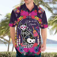 Mexico Day Of The Dead Hawaiian Shirt Cat Skeleton Dia De Los Meowtos - Wonder Print Shop