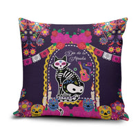 Mexico Day Of The Dead Pillow Cover Cat Skeleton Dia De Los Meowtos - Wonder Print Shop