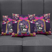 Mexico Day Of The Dead Pillow Cover Cat Skeleton Dia De Los Meowtos - Wonder Print Shop