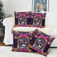 Mexico Day Of The Dead Pillow Cover Cat Skeleton Dia De Los Meowtos - Wonder Print Shop
