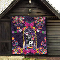 Mexico Day Of The Dead Quilt Cat Skeleton Dia De Los Meowtos - Wonder Print Shop