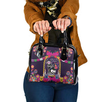 Mexico Day Of The Dead Shoulder Handbag Cat Skeleton Dia De Los Meowtos - Wonder Print Shop