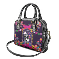 Mexico Day Of The Dead Shoulder Handbag Cat Skeleton Dia De Los Meowtos - Wonder Print Shop